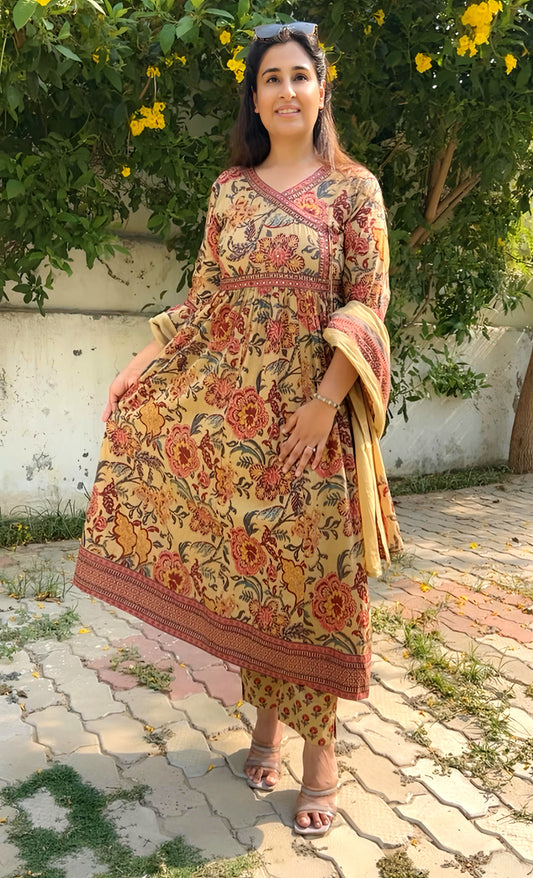 Eebadat cotton Anarkali HOA056