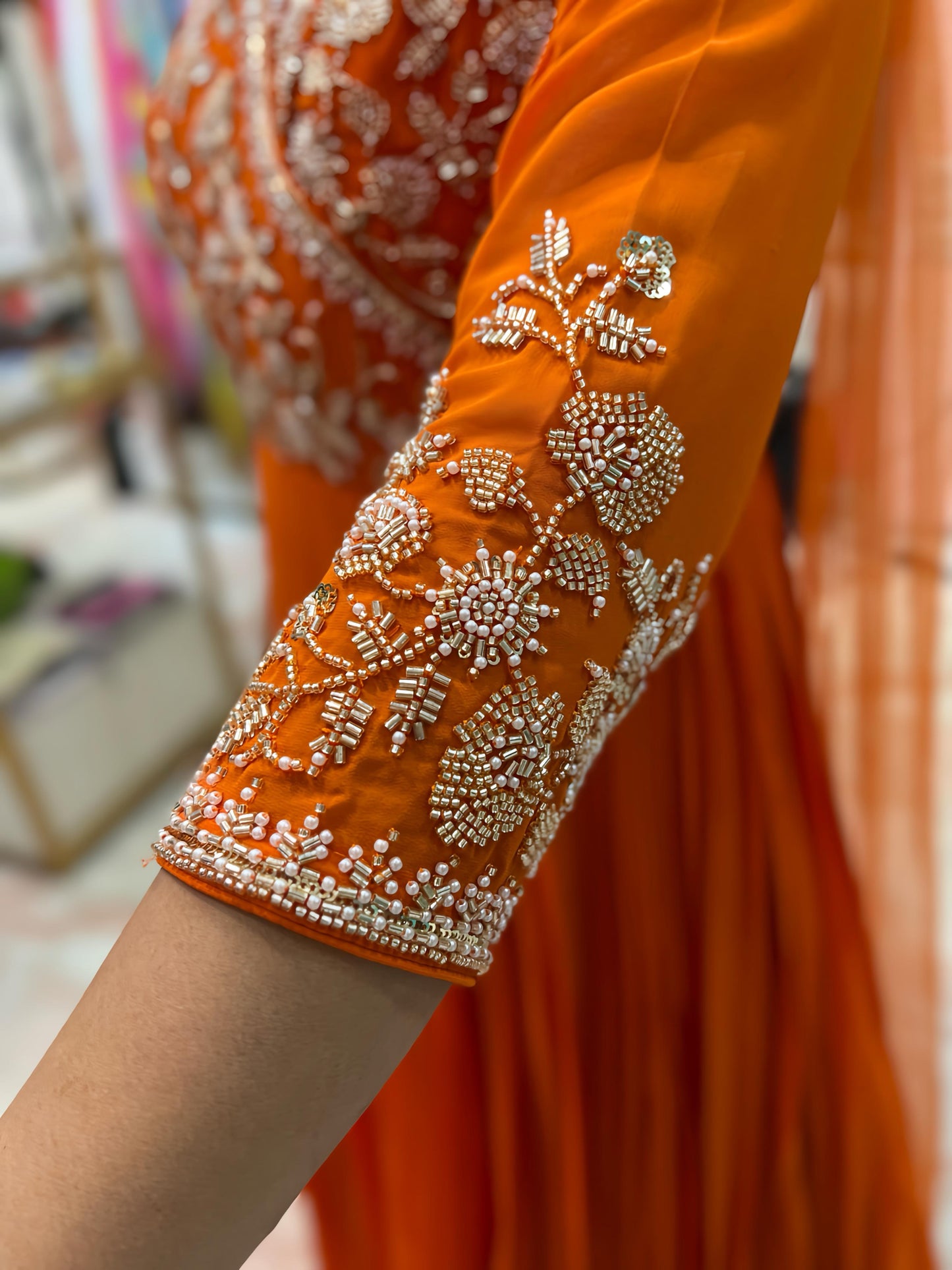 RYNA BEAUTIFUL HAND EMBROIDERED GOWN HOAO76