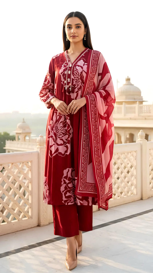 SIMRAN MUL COTTON SUIT HOA0128