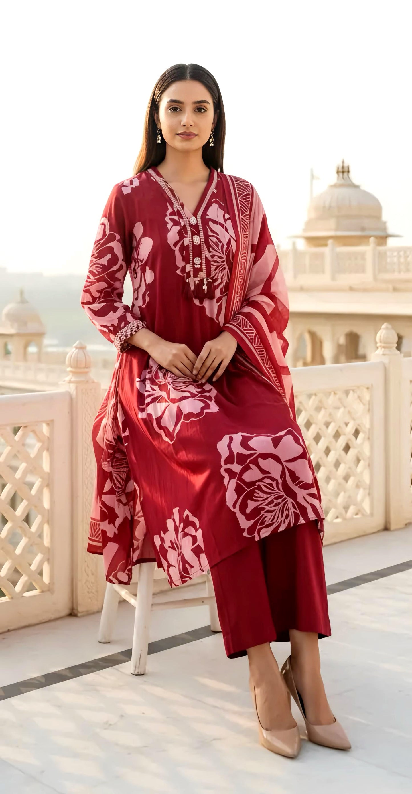 SIMRAN MUL COTTON SUIT HOA0128