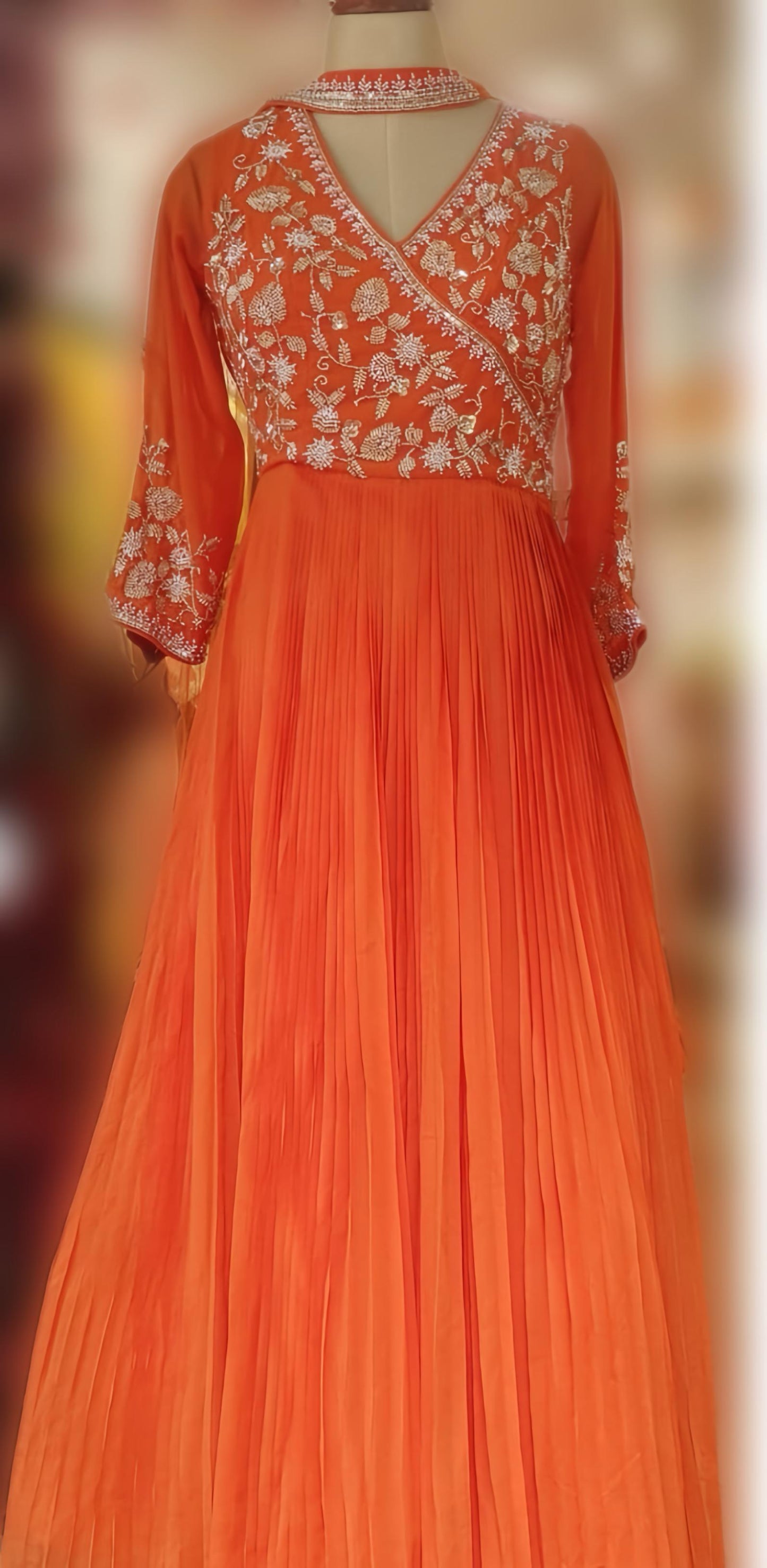 RYNA BEAUTIFUL HAND EMBROIDERED GOWN HOAO76
