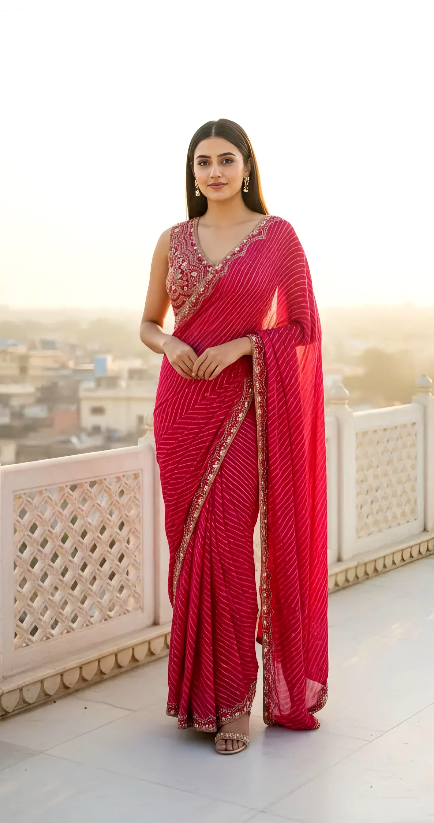 DESIGNER BANDANI SAREE HOA0130