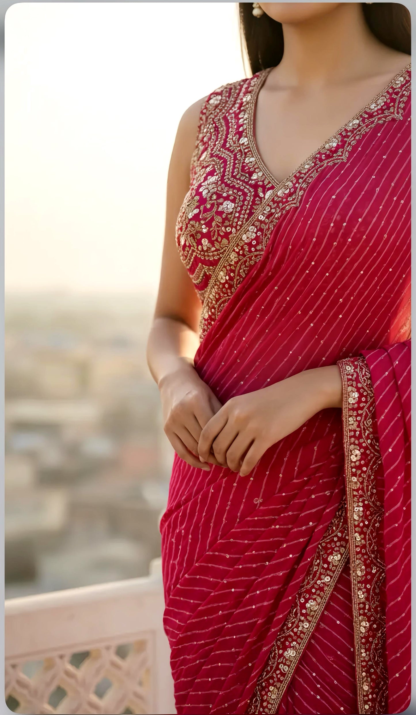 DESIGNER BANDANI SAREE HOA0130