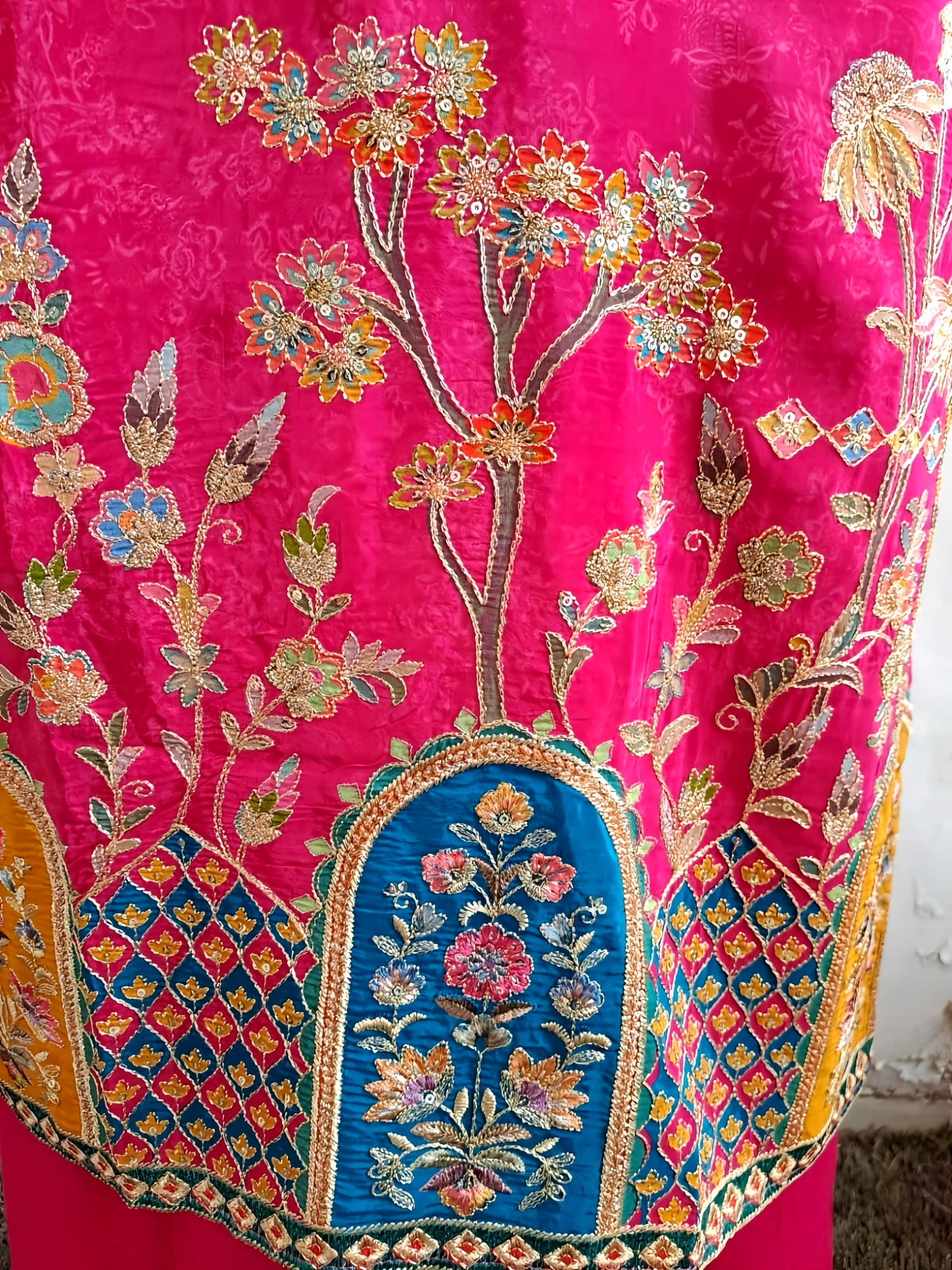 DULHAN PRETTY DUPATTA SET PURE CREPE HOA095