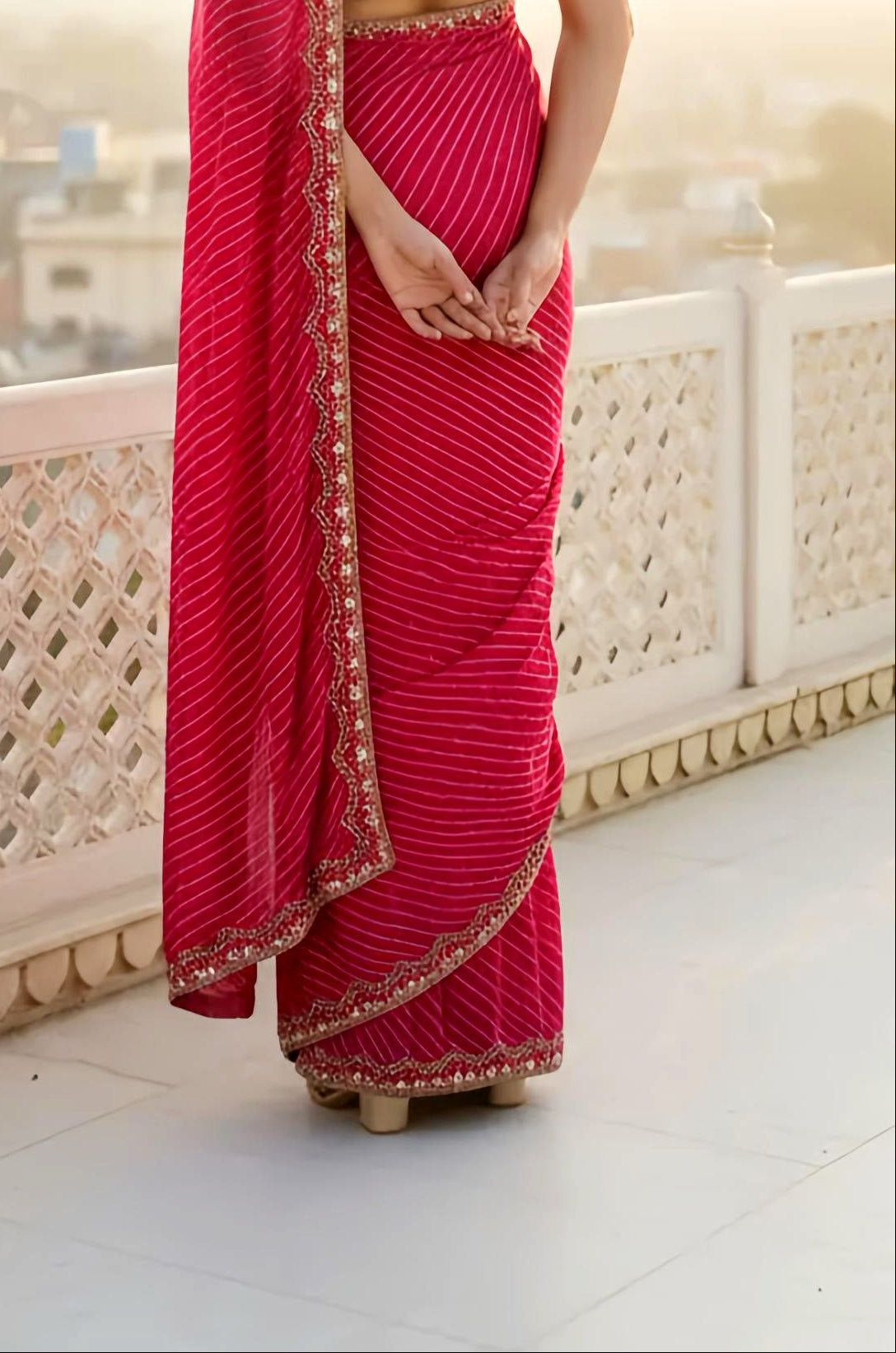 DESIGNER BANDANI SAREE HOA0130
