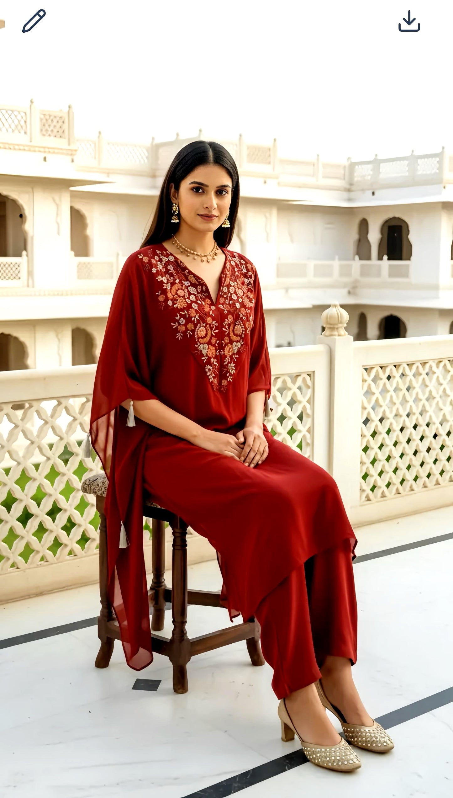 SMRITI BEAUTIFUL KAFTAN SET HOA0151