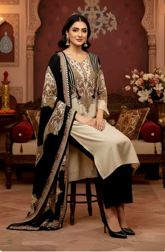 SEERAT PAKISTANI MUSLIN SUIT HOA0132
