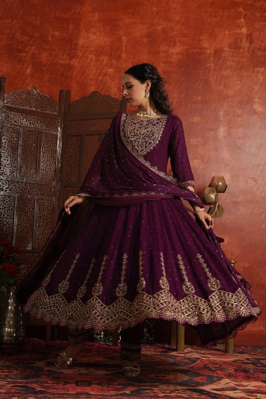 NIKHAAR FESTIVE ANARKALI HOA081