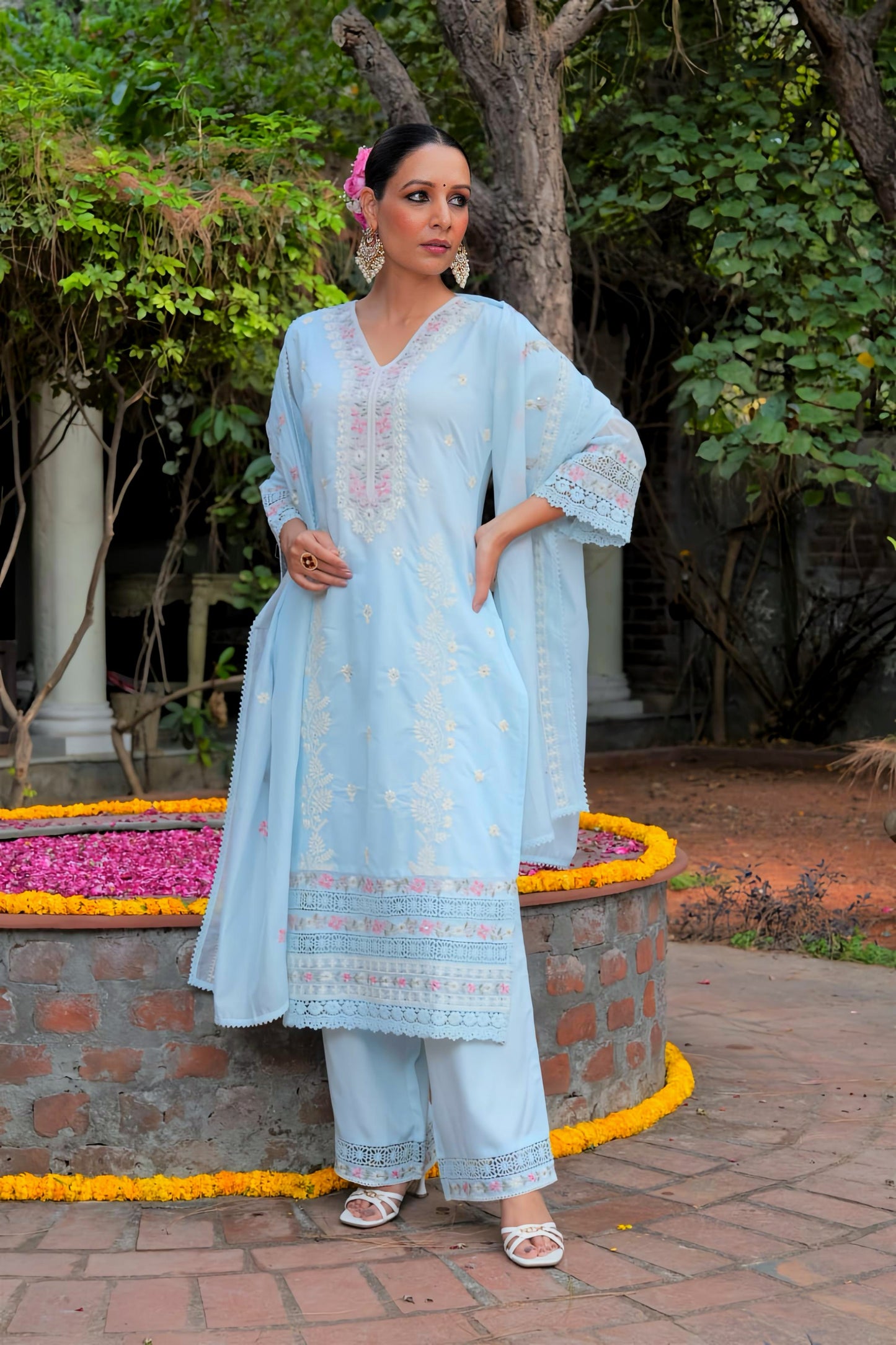 PAKISTANI ROYAL DUPATTA SET HOA083