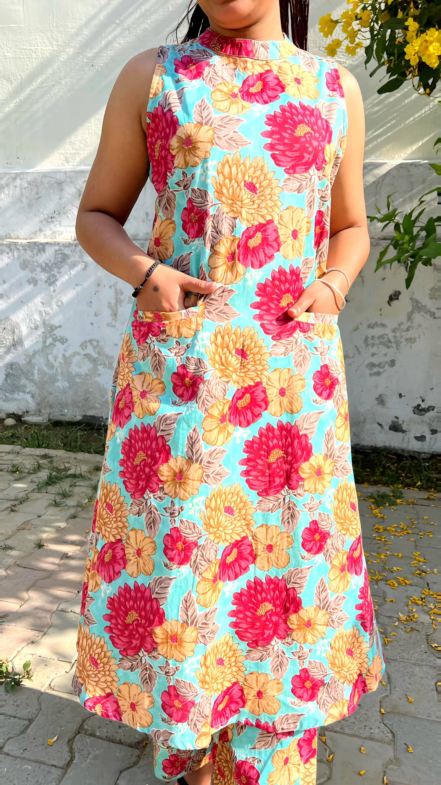 Beautiful Halter Neck and Smart Culottes and Front Pockets HOA026