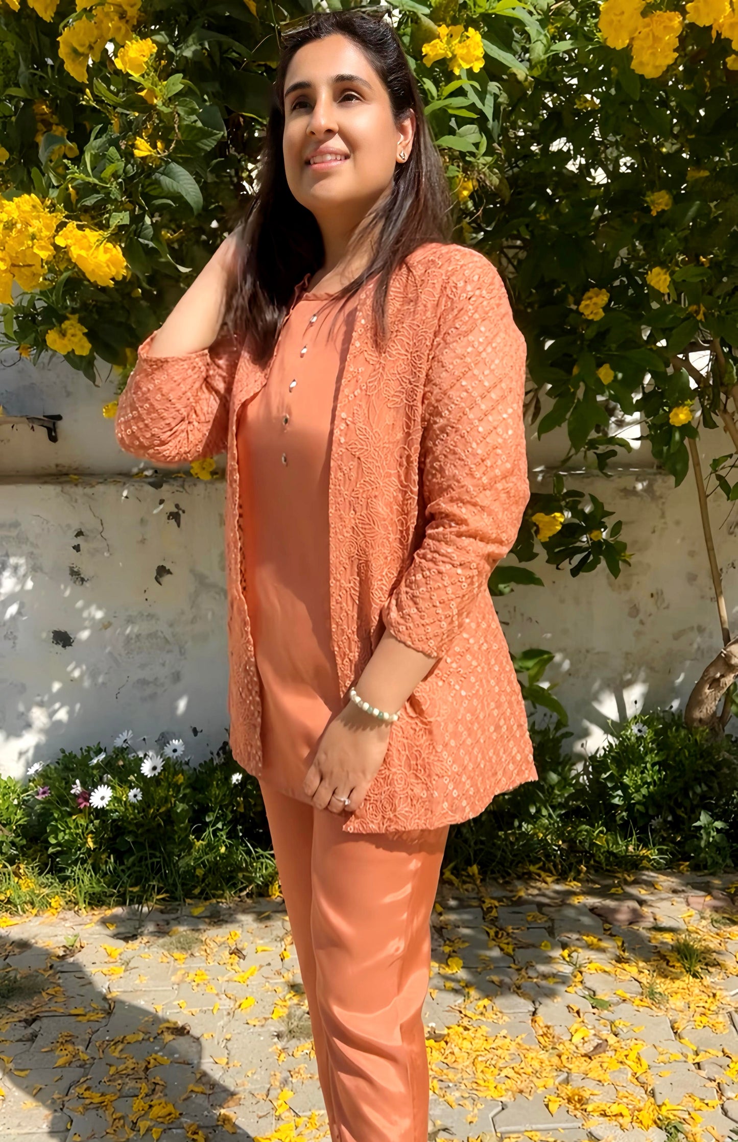 Stunning Co-Ord Set With Shrug HOA020